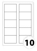 White High Gloss Labels (83mm x 53mm)