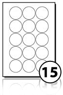 Clear Gloss Polyester Circular Labels (51mm)