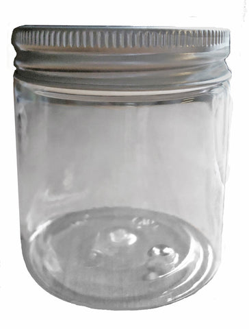 75ml Clear PET Plastic Cylindrical Salerno Jars