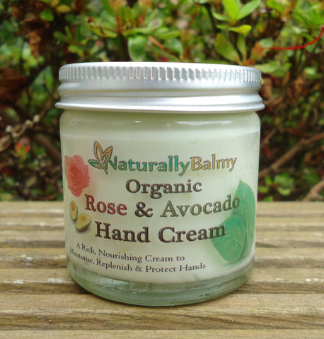 Organic Rose & Avocado Hand & Nail Cream (60ml)