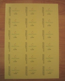 Cream Matt Labels (63.5mm x 46.6mm)