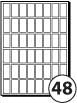 White Matt Labels (21.5 x 47mm)