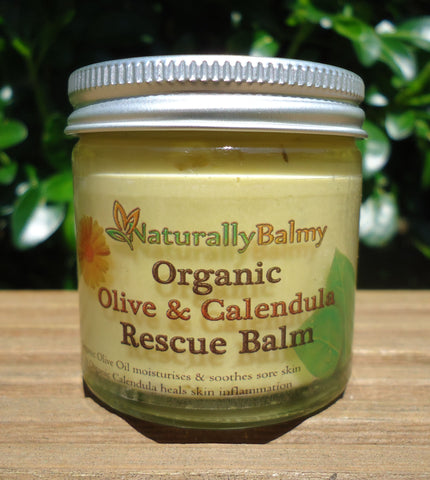 Organic Olive & Calendula Rescue Balm - for Irritated & Inflamed Skin