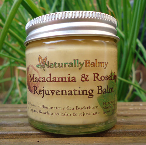 Organic Macadamia & Rosehip Rejuvenating Balm - for Dry & Sensitive Skin