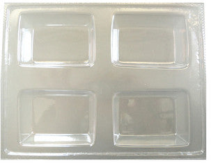 Chunky Rectangular Soap Mould (4 Cavity)